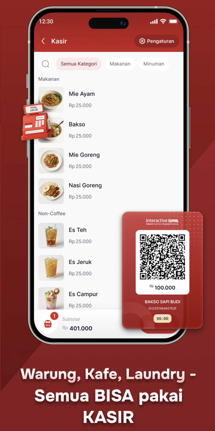 Daftar QRIS mendaptkan cashback 10000